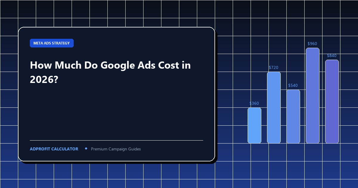 How Much Do Google Ads Cost in 2026? (Free Calculator + Benchmarks)