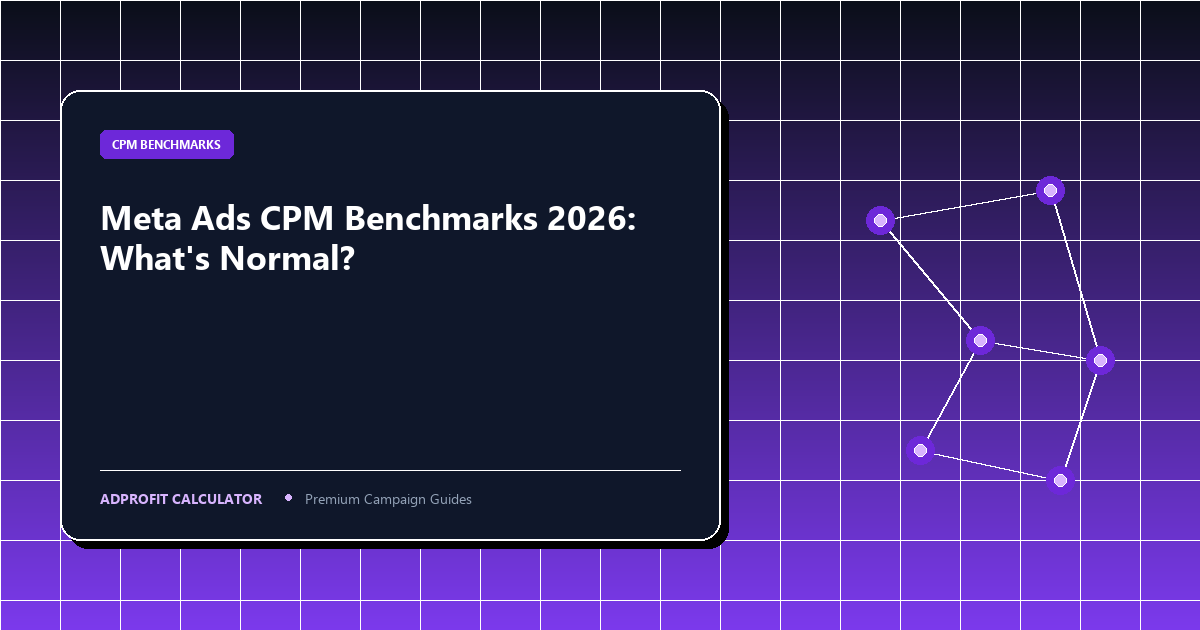 Meta Ads CPM Benchmarks 2026